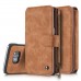 Samsung Galaxy Note 5 - CaseMe Vintage 2 in 1 PU Leather Flip Zipper Wallet Protective Cover Case - Brown